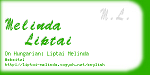melinda liptai business card